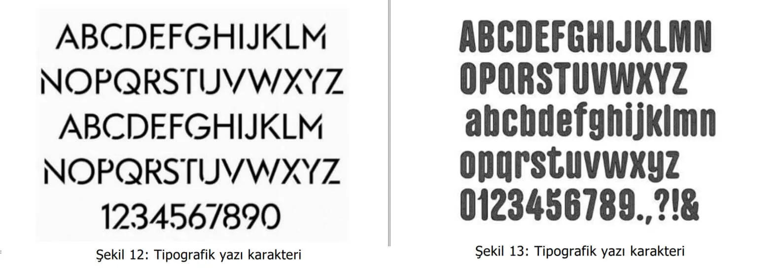 tipografik yazı karakter örnekleri-paraf web tasarım
